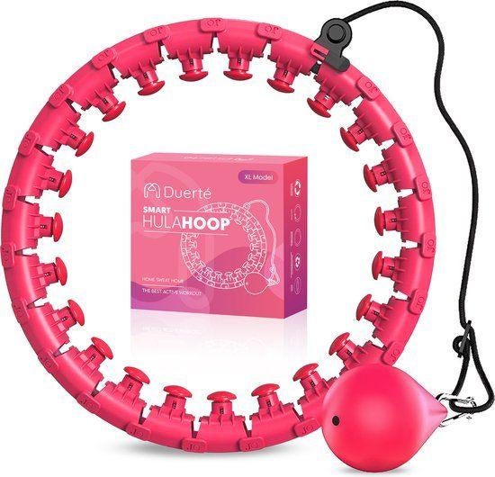 Hoelahoep roze, 1.5 KG gewicht te koop!, Ophalen of Verzenden, Met gewicht, Zo goed als nieuw, Fitness hoelahoep