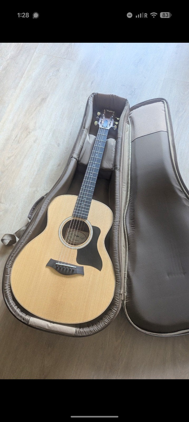Taylor GS mini met hoes, Ophalen of Verzenden, Zo goed als nieuw, Western- of Steelstringgitaar, Met koffer