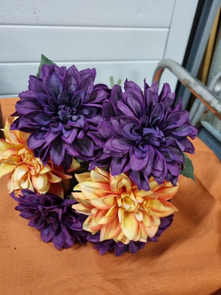 kunstbloemen dahlia 6x, Ophalen of Verzenden, 'T Olde Gre-j, Info@toldegrej.nl, Endepoelstraat 20f Didam