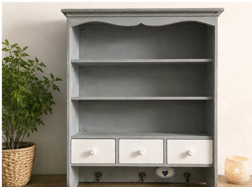 Landelijk wandrekje, vintage look, Huis en Inrichting, Woonaccessoires | Wandplanken en Boekenplanken, Ophalen of Verzenden, Zo goed als nieuw