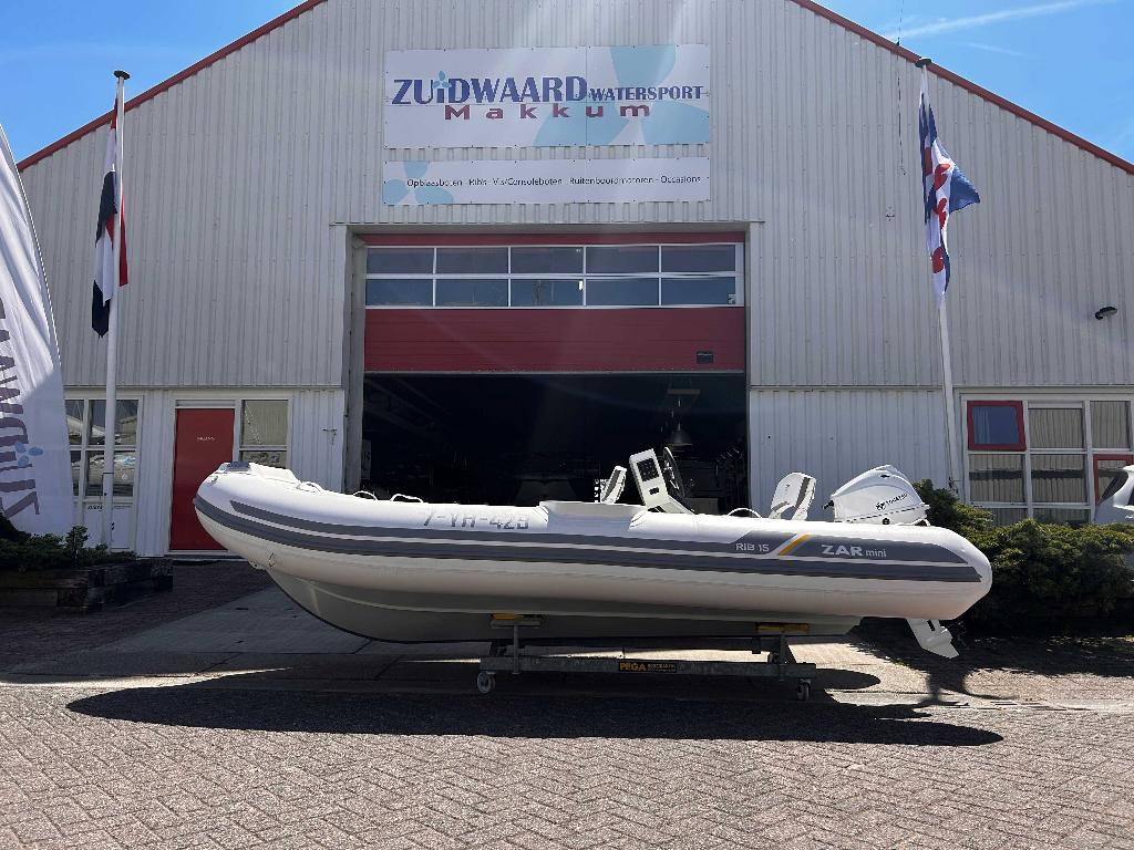 Zarmini RIB 15 Tender incl. Tohatsu 20 pk powertilt., Ophalen, Aluminium, ZAR Mini, 20 pk