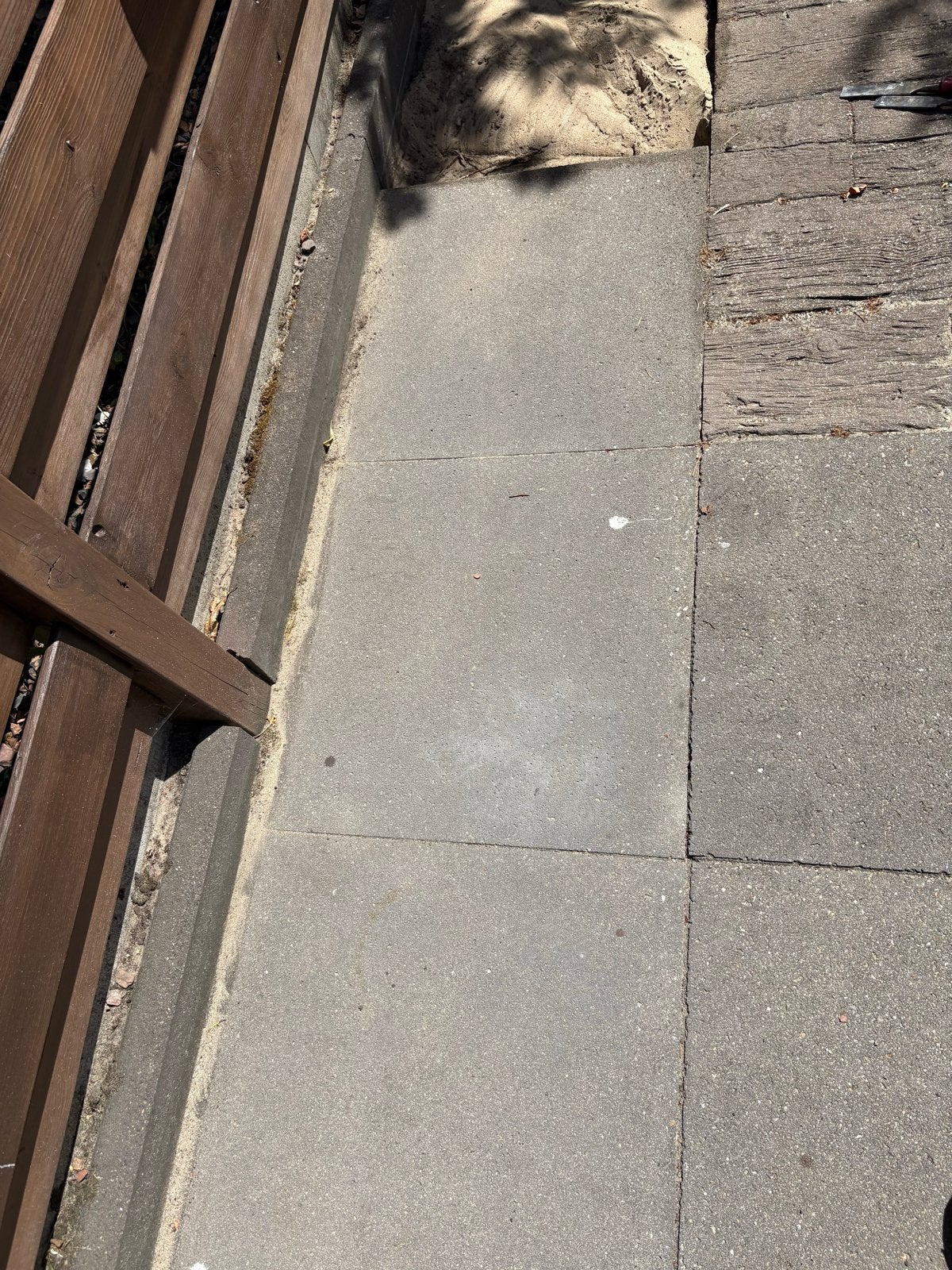8 Grijze Terrastegels 60x60, Tuin en Terras, Tegels en Klinkers, Ophalen, Gebruikt, Minder dan 5 m², Beton