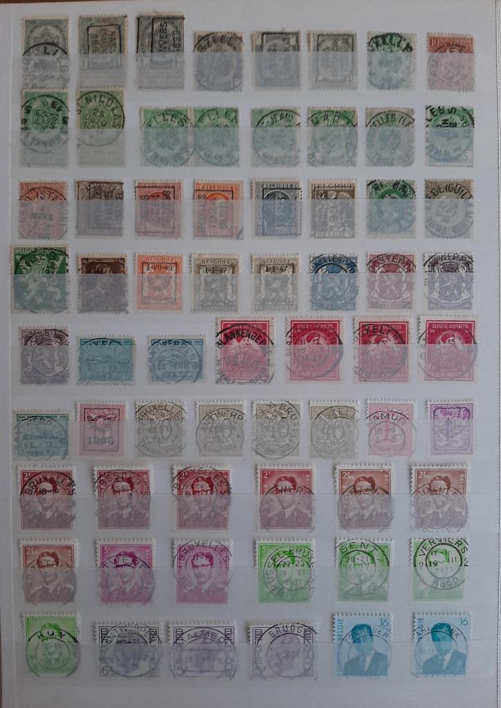 Verzameling Oude Klassieke Postzegels Stempels België No. 10, Ophalen, Gestempeld, Frankeerzegel