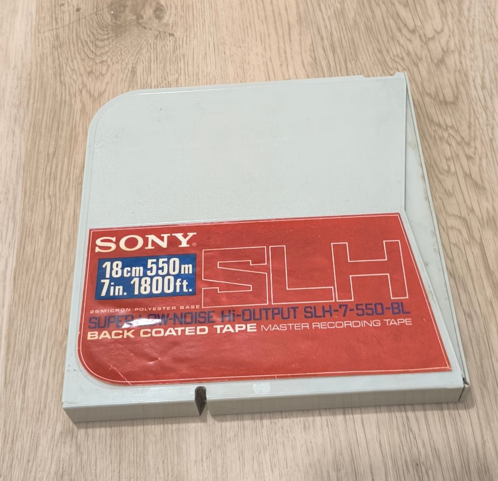 Sony SLH 1800 ft open-reel bandspoel met harde bewaardoos!, Audio, Tv en Foto, Ophalen of Verzenden, Bandrecorder, Met banden