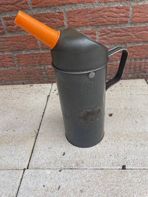 Vintage Pressol Oliekan 2 liter - Nur fur Mineralöl, Antiek en Kunst, Ophalen of Verzenden