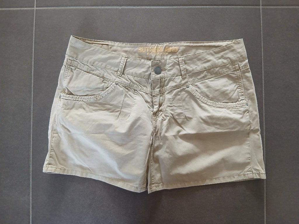 Korte Broek Beige The Sting Sutherland 100% Katoen Cotton 38, Maat 38/40 (M), The Sting, Kort, Verzenden