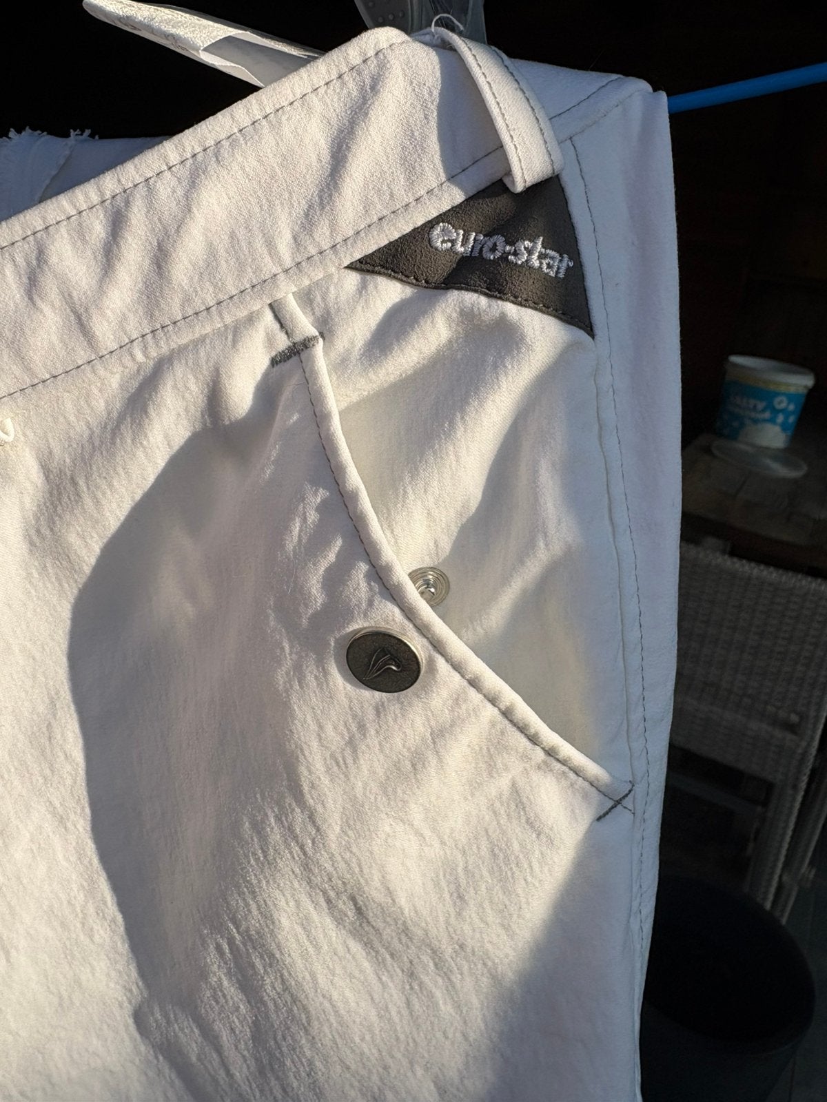 GRATIS Witte wedstrijd rijbroek dames maat 40, Ophalen, Met stretch, Gebruikt, L