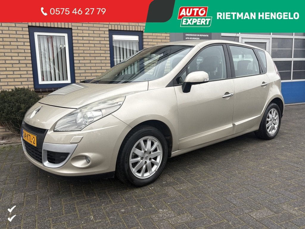 Renault Scénic 2.0 Privilege CAMERA-STOELVERWRMNG-TREKHAAK-, Gebruikt, 4 cilinders, Beige, Bedrijf