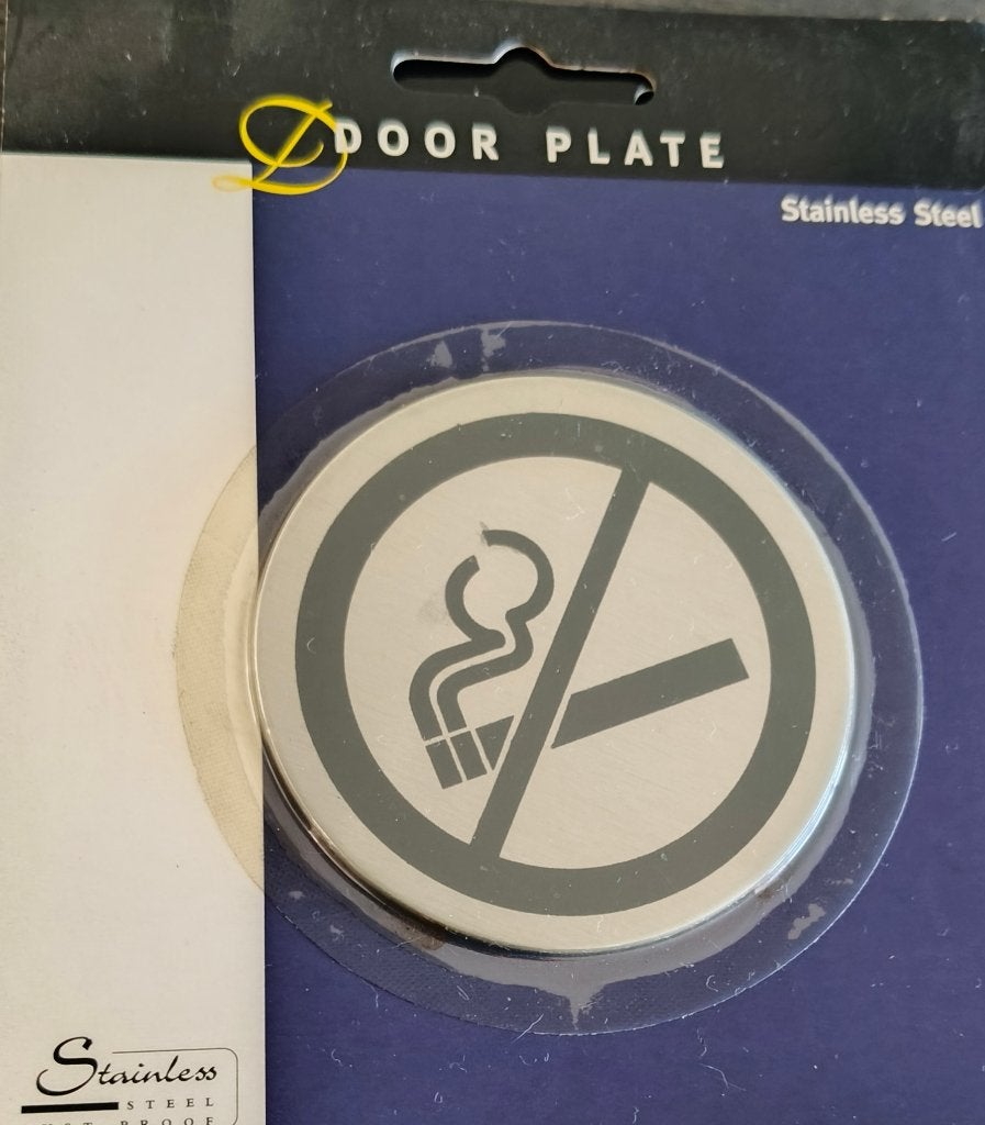 RVS bordje roken / niet roken / wc man / wc vrouw, Ophalen of Verzenden, Nieuw, Rvs, Overige typen
