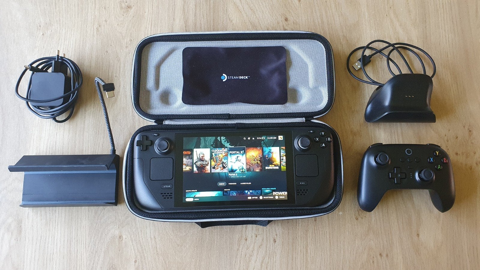 Steam Deck LCD 512GB met Dock en controller, Spelcomputers en Games, Ophalen of Verzenden, Valve, Zo goed als nieuw