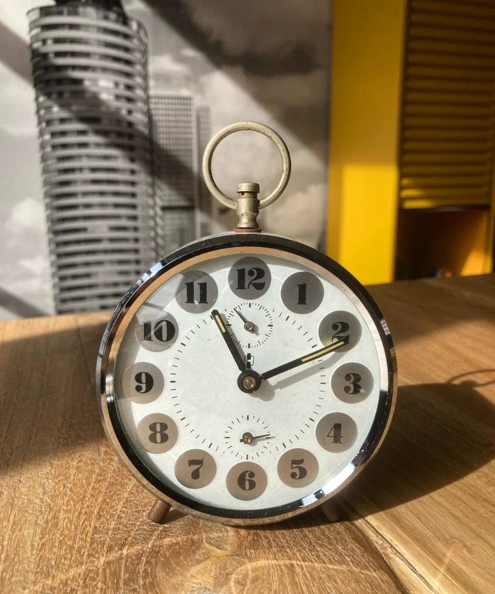 Vintage retro wekker, Witgoed en Apparatuur, Wekkers, Ophalen of Verzenden, Gebruikt