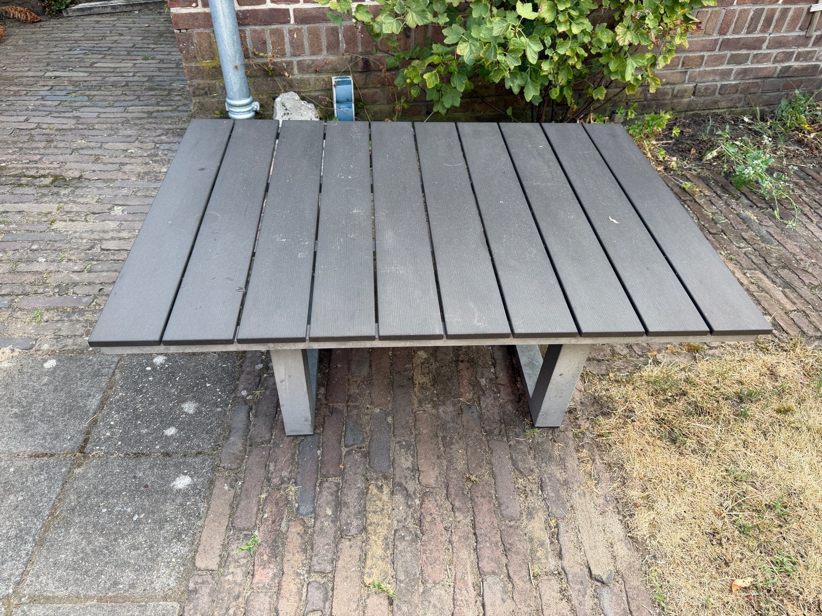 Weersbestendige tuintafel B: 80 cm, L: 115 cm, H: 43 cm, Ophalen, Gebruikt, Rechthoekig, Overige materialen