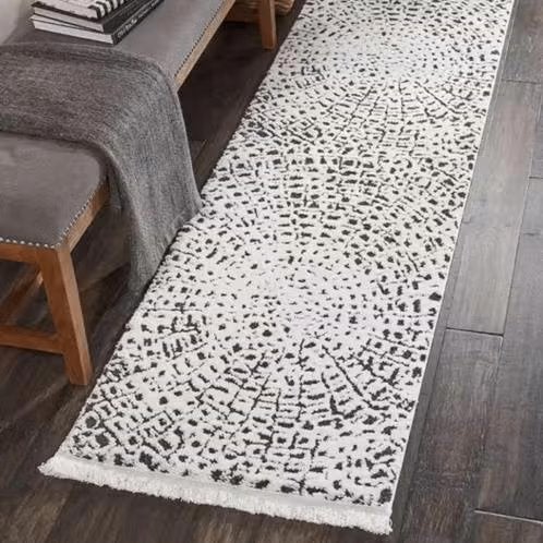 NIEUW! KAMALA vloerkleed White & Black 119cm x 180cm €24,99, 100 tot 150 cm, Nieuw, Ophalen of Verzenden, 150 tot 200 cm