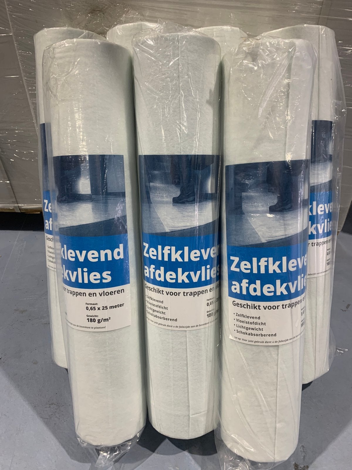 Zelfklevende stucloper 65cm x 25m NIEUW, 30 tot 80 cm, Afdekvlies, Afdekvlies, Overige typen