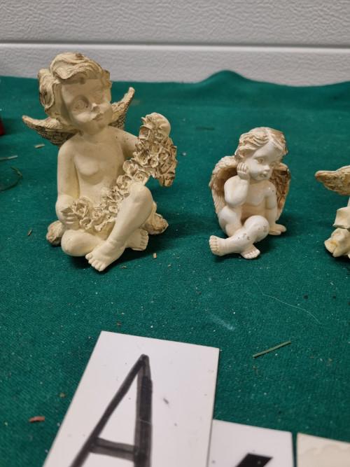 kerst engelen beeldjes vier stuks [a699], Ophalen of Verzenden, 'T Olde Gre-j, Info@toldegrej.nl, Endepoelstraat 20f Didam
