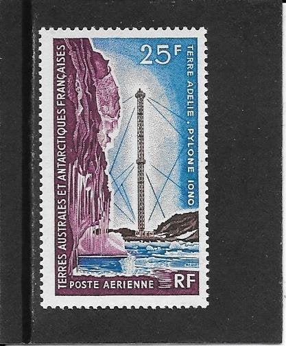 Frans Gebied Antarctica zendmast, Ophalen of Verzenden, Postfris