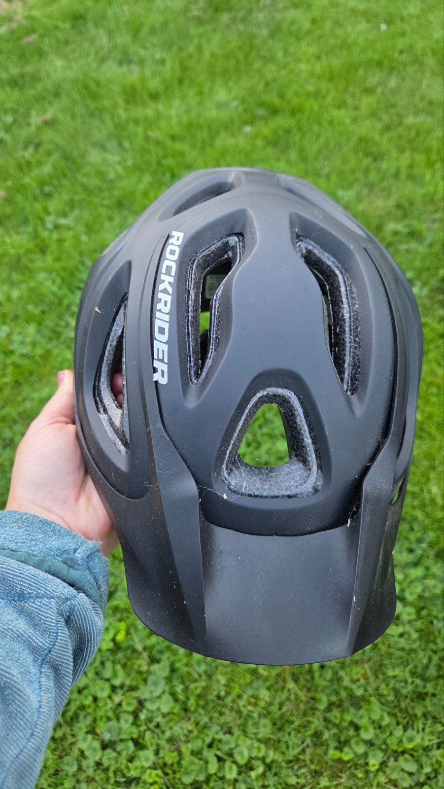 Rockrider ST 100 Zwarte Fietshelm - Maat 53-57cm, Overige maten, Ophalen of Verzenden, Zo goed als nieuw, Rockrider