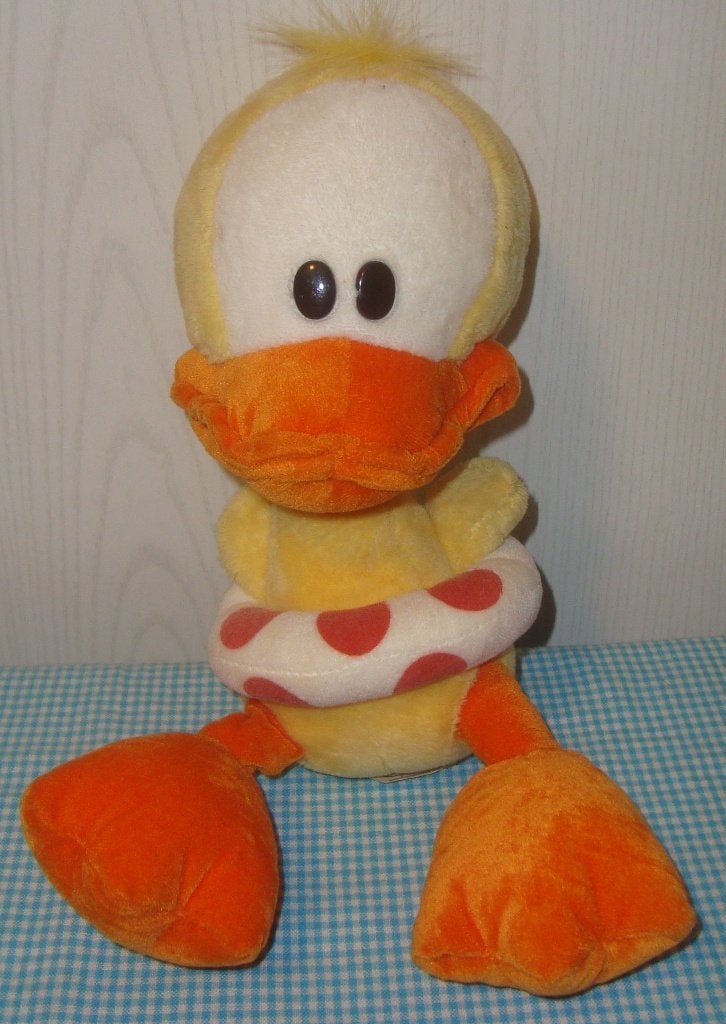 GUUSJE knuffel EEND met zwemband (Carnaval Festival Efteling, Kinderen en Baby's, Geel, Ophalen of Verzenden, Zo goed als nieuw
