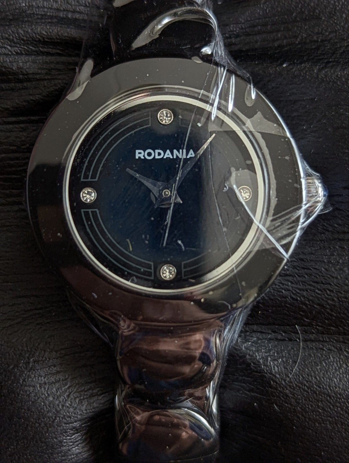 Rodania Dames Polshorloge met Strass - Nieuw in Doos, Overige merken, Leer, Nieuw, Ophalen of Verzenden