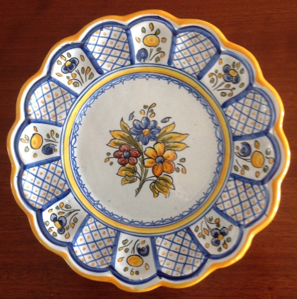 Wandbord bord Talavera Spanje handbeschilderd aardewerk, Ophalen of Verzenden
