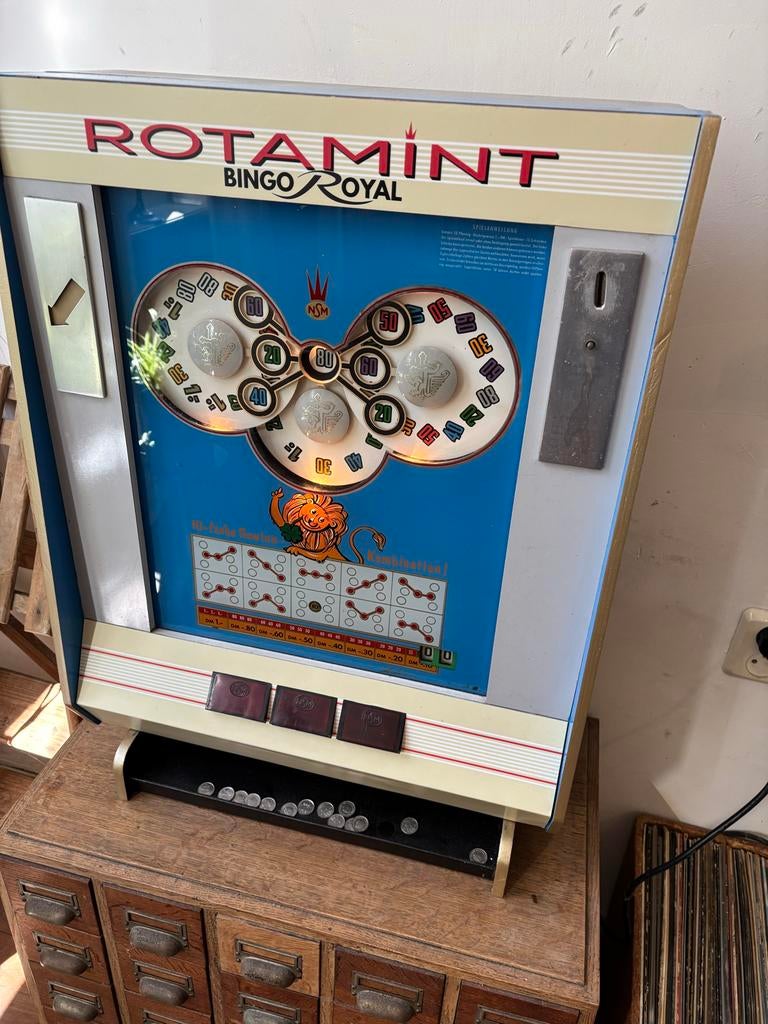 Rotamint Casino Royal Wandspeelkast - Gereviseerd, Verzamelen, Automaten | Gokkasten en Fruitautomaten, Gebruikt, Gulden, Ophalen
