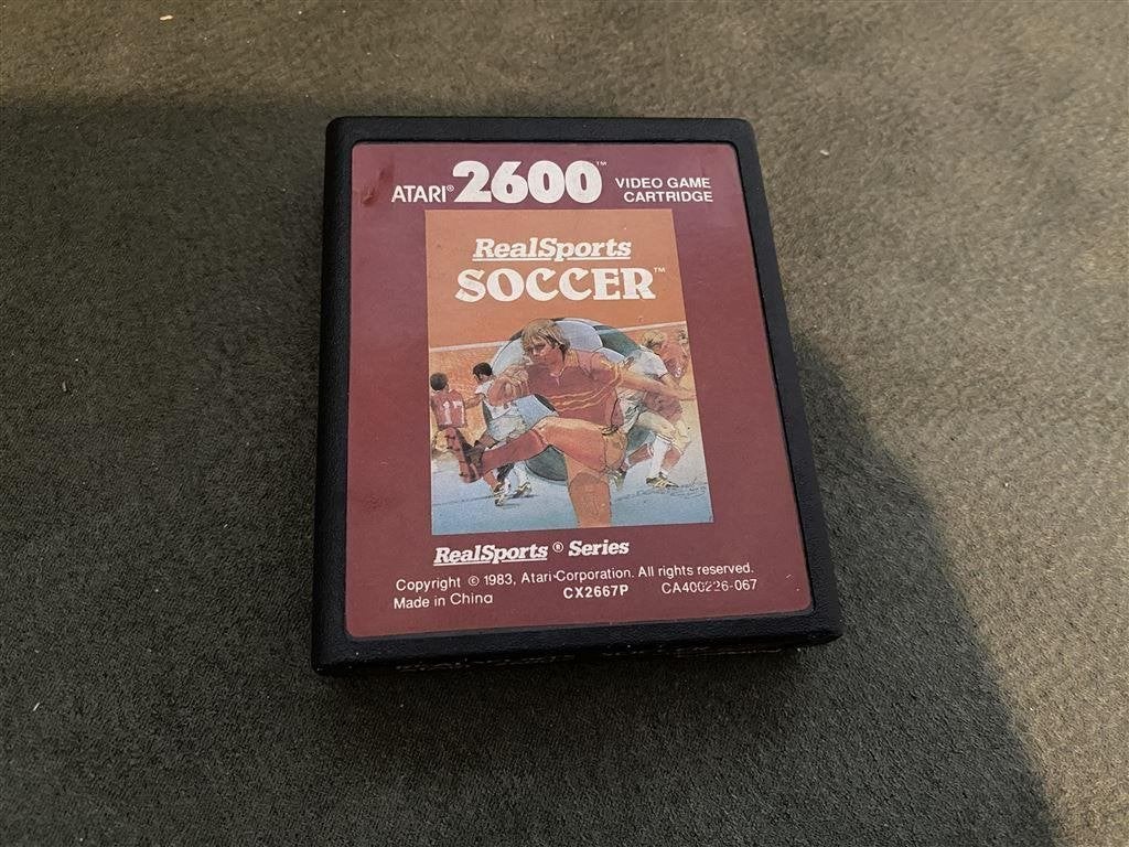 Atari 2600 Realsports Soccer CX2667P [629], Verzenden, 1 speler, Zo goed als nieuw, Vanaf 3 jaar
