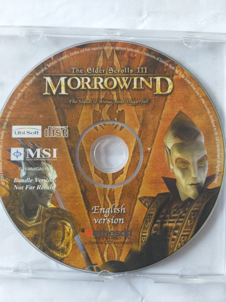 The Elder Scrolls 3 "Morrowind", 1 speler, Eén computer, Ophalen of Verzenden, Zo goed als nieuw