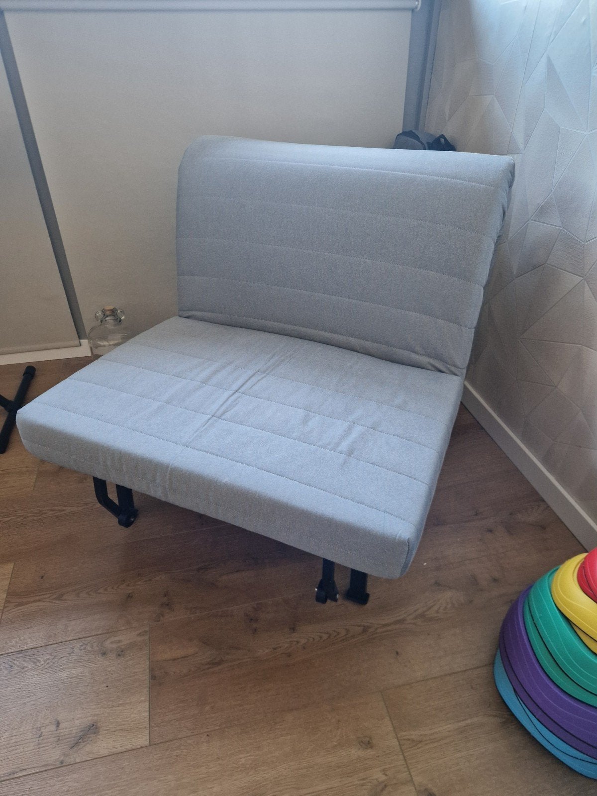 Ikea LYCKSELE LÖVÅS opklapbed (zonder hoes), Ophalen, Eenpersoons, Zo goed als nieuw, 80 cm