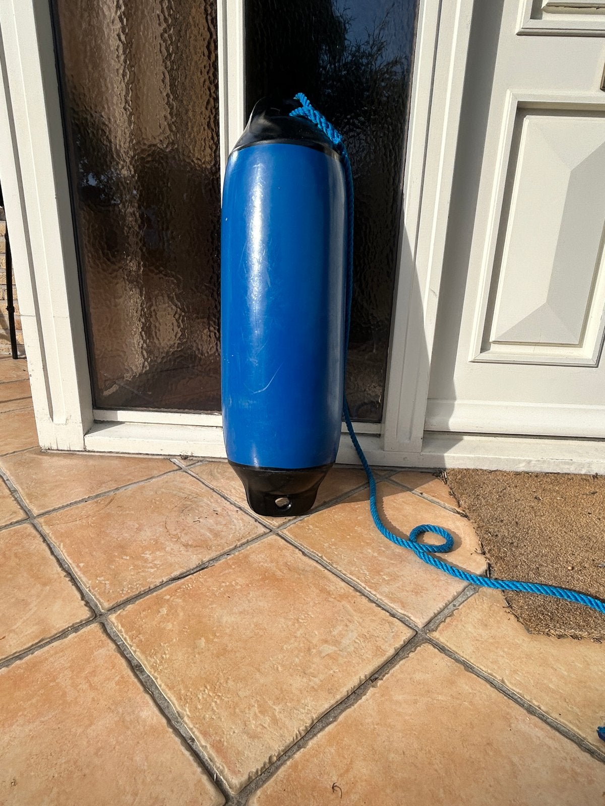 Grote nieuwe blauwe stootwil met touw, Watersport en Boten, Ophalen, Gebruikt, Overige typen