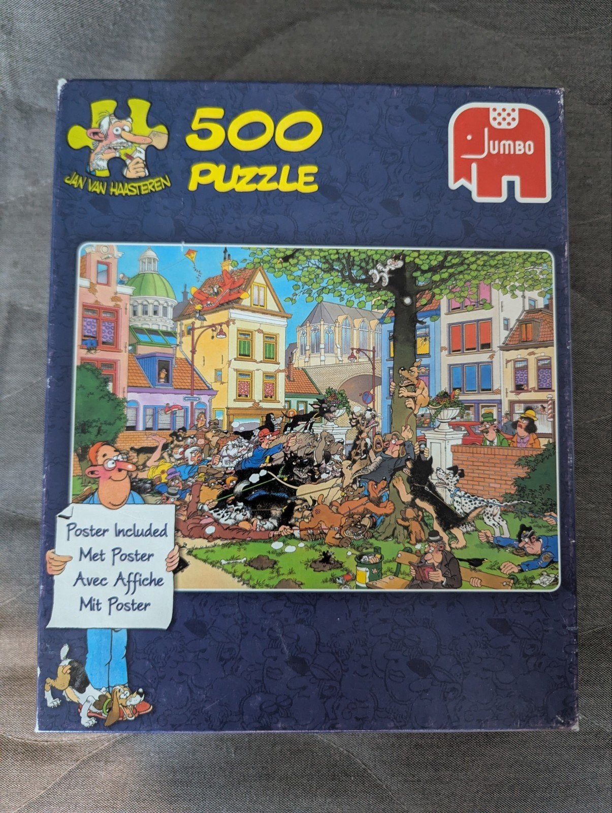 Jan van Haasteren 500 stukjes puzzel - Hondenuitlaat, Ophalen of Verzenden, Minder dan 500 stukjes, Gebruikt, Legpuzzel