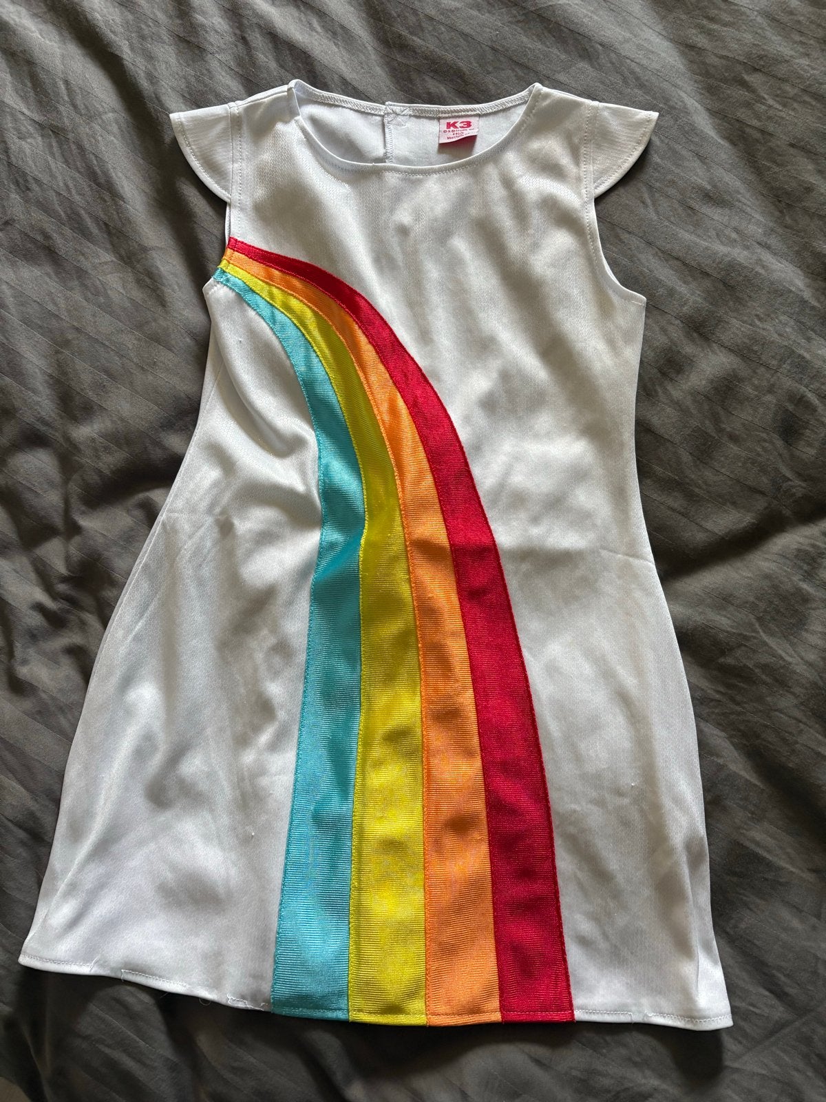 K3 regenboog jurk maat 134, Ophalen of Verzenden, Gebruikt, Meisje, Jurk of Rok