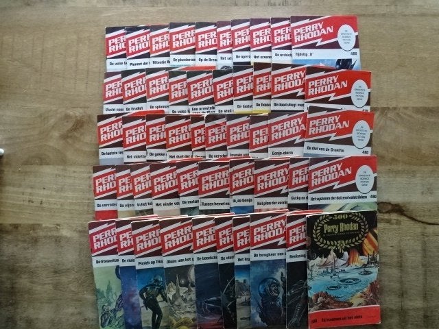 Perry Rhodan tijdschriften nr 451 tm 500, Boeken, Science fiction, Ophalen of Verzenden, Gelezen