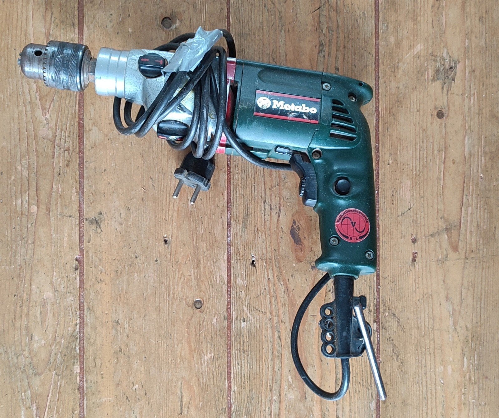 Metabo boormachine, Gebruikt, Klopboormechanisme, 400 tot 600 watt, Ophalen