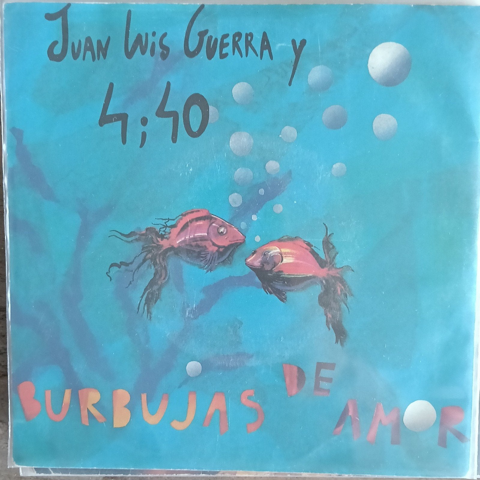 Juan Luis Guerra Burbujas de amor, Cd's en Dvd's, Ophalen of Verzenden, Zo goed als nieuw, 7 inch