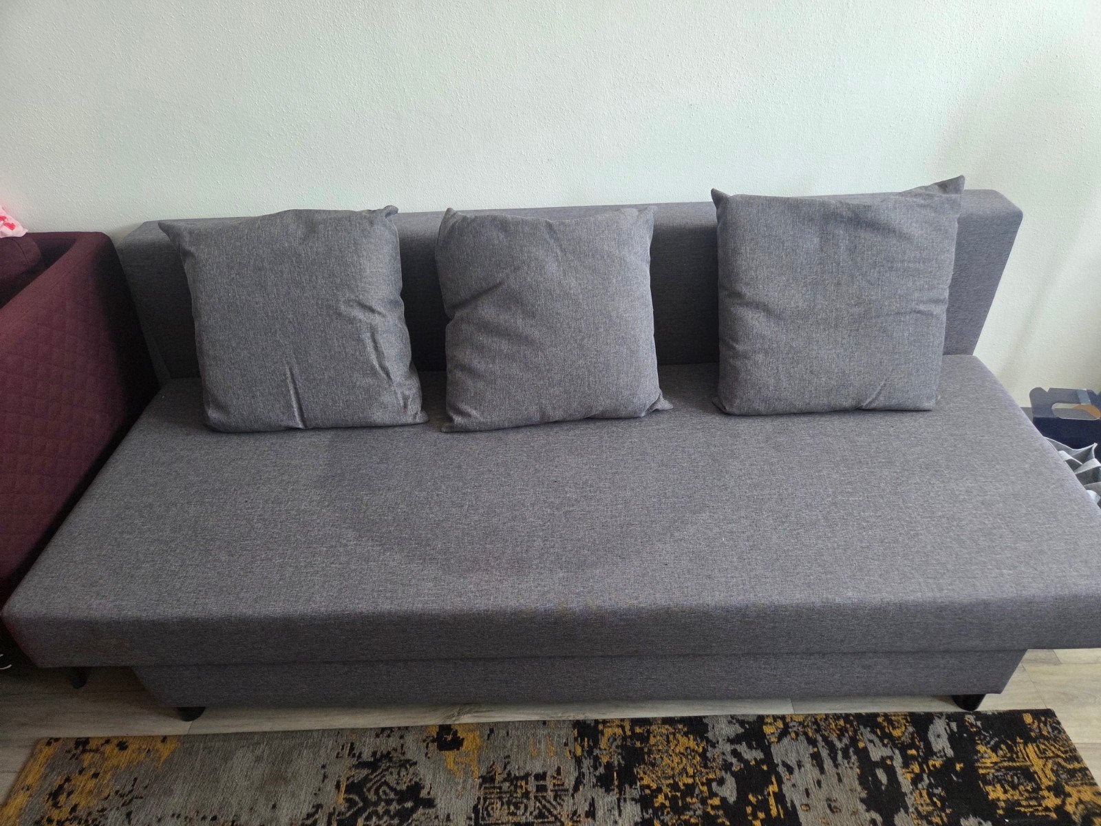 Ikea ÄLVDALEN 3-zits slaapbank, Knisa grijsbeige, Ophalen
