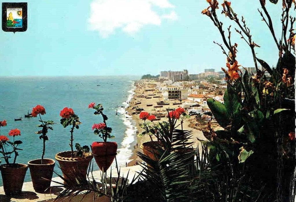 Spanje Torremolinos Strand Carihuela, Verzenden, 1960 tot 1980, Ongelopen, Natuur