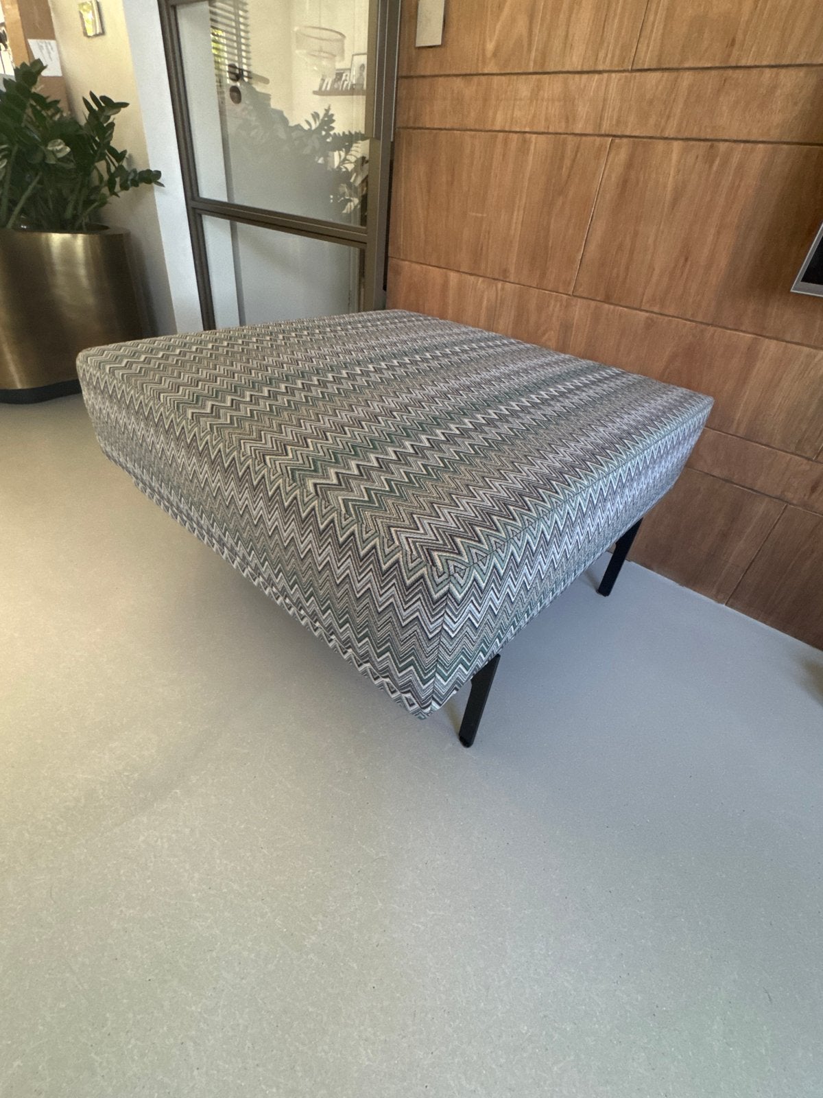 Missoni look Poef 93x93x48 cm inclusief kussentjes, Huis en Inrichting, Ophalen, Vierkant, Zo goed als nieuw, 75 tot 100 cm