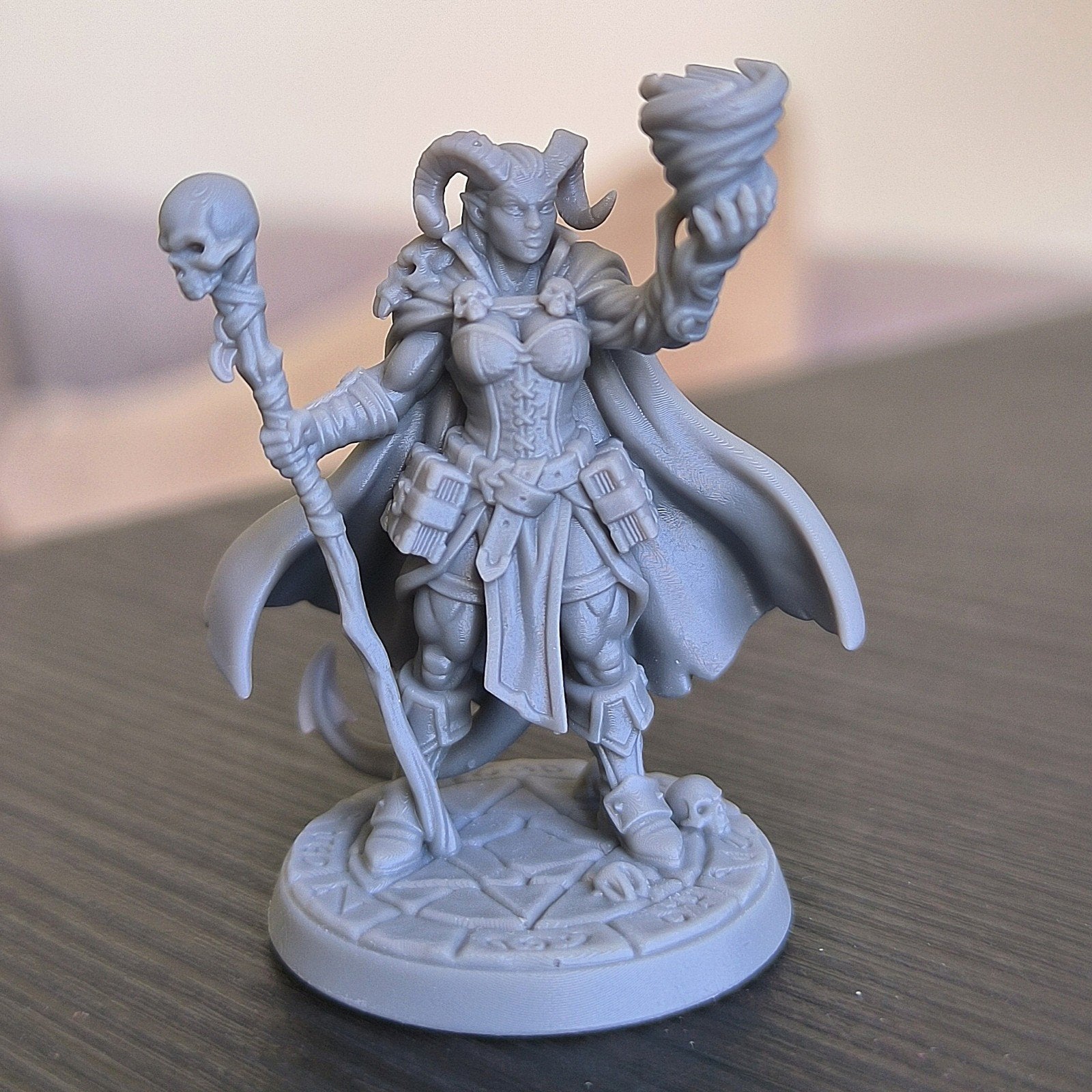 tiefling warlock Miniature D&D HQ dungeon's and dragons, Ophalen of Verzenden, Overige soorten
