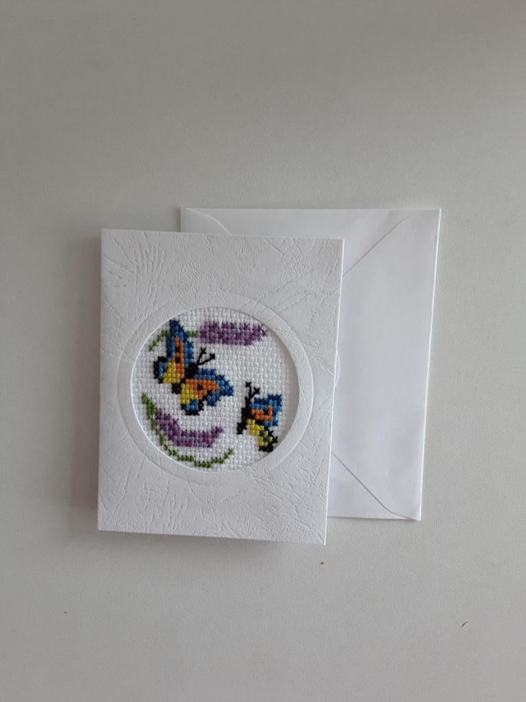 Creatief borduren wenskaart met envelop., Ophalen of Verzenden, Nieuw, Overige thema's