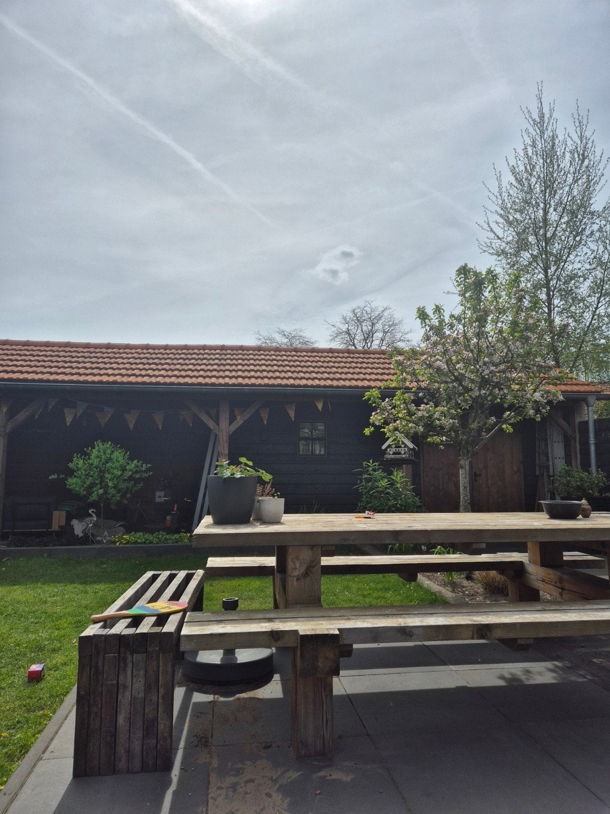 Douglas picknicktafel, Tuin en Terras, Picknicktafels, Ophalen, Gebruikt, Rechthoekig, Hout