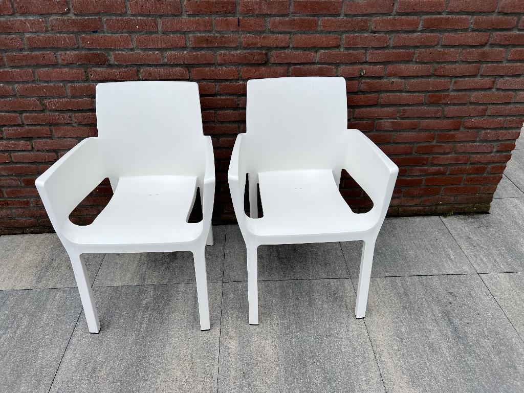 Tuinstoelen stapelbaar, Tuin en Terras, Tuinstoelen, Ophalen, Zo goed als nieuw, Kunststof, Stapelbaar