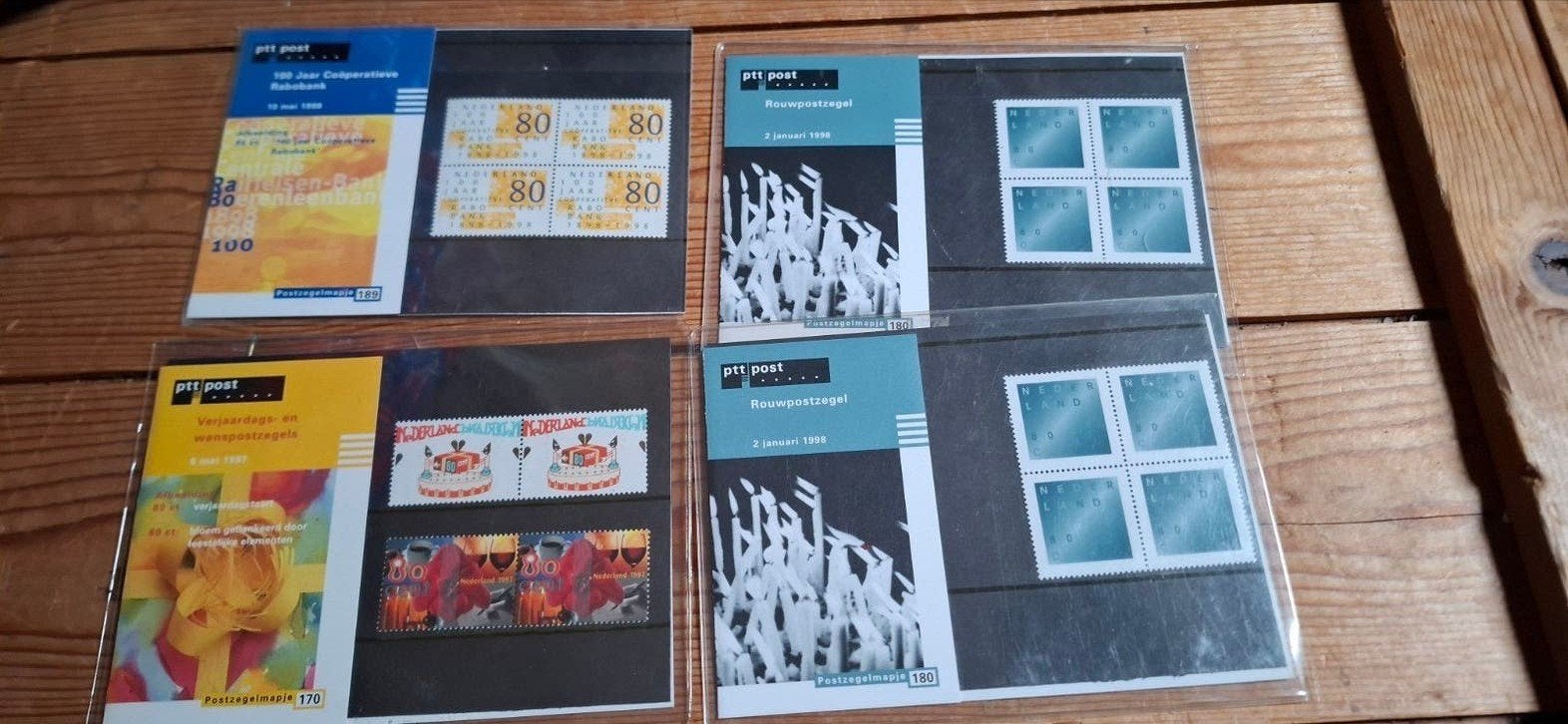 PTT Postzegelmapjes: Verjaardag, Rouw en Rabobank, Ophalen, Na 1940, Postfris
