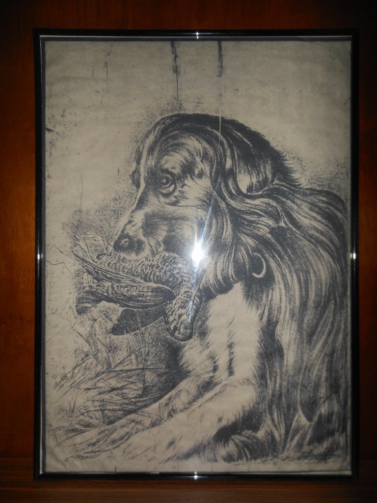 schilderij, Ophalen, Tekening, Overige onderwerpen, Ingelijst