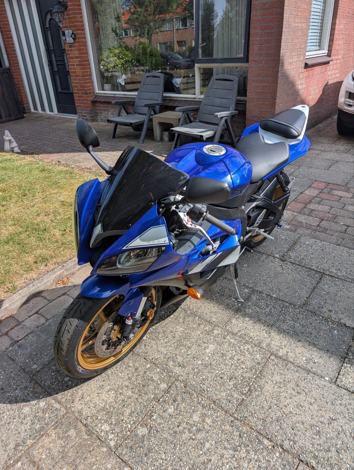Yamaha YZF-R6 Sport Blauw 2007 In Goede Staat, 4 cilinders, Motorrijbewijs A, Gebruikt, Meer dan 35 kW