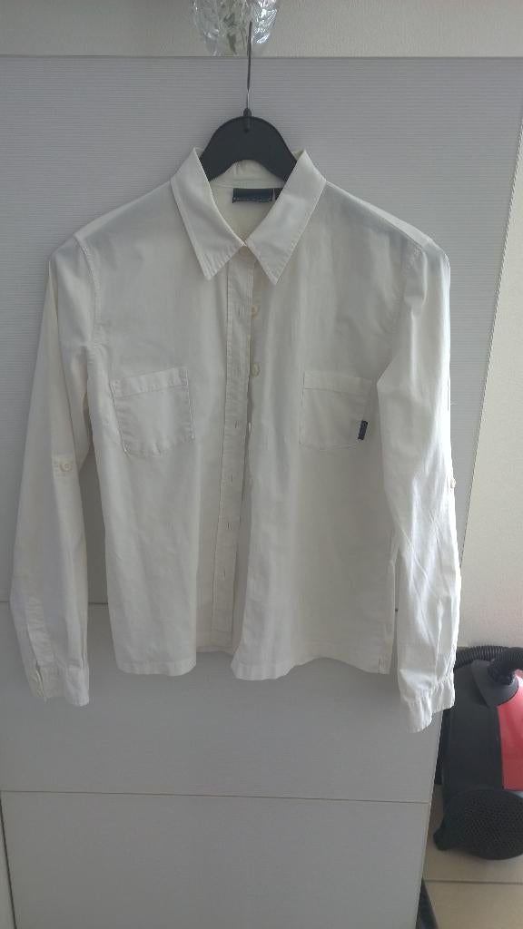 Terre Bleue blouse korte of lange  mouw, Maat 38/40 (M), Terre bleue, Wit, Ophalen of Verzenden