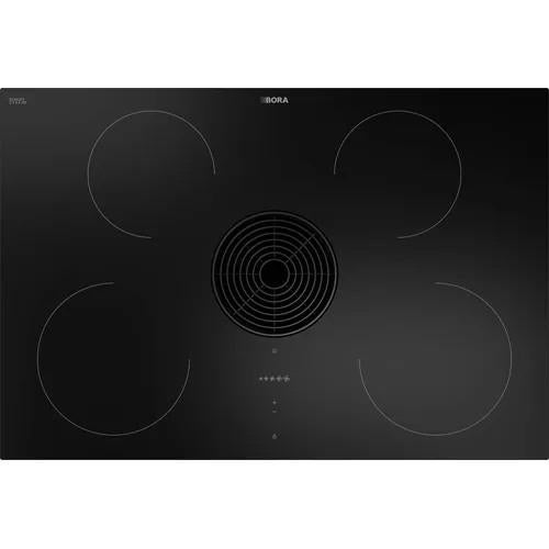Bora E80NU A11 Inductiekookplaat met afzuiging, Witgoed en Apparatuur, Kookplaten, Ophalen, Nieuw, 4 kookzones, Energieklasse A of zuiniger
