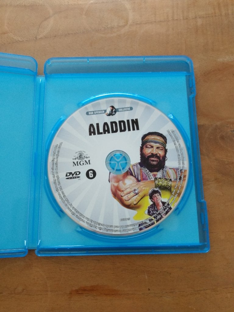Bluray Aladdin met Bud Spencer, Cd's en Dvd's, Blu-ray, Ophalen of Verzenden, Zo goed als nieuw, Humor en Cabaret