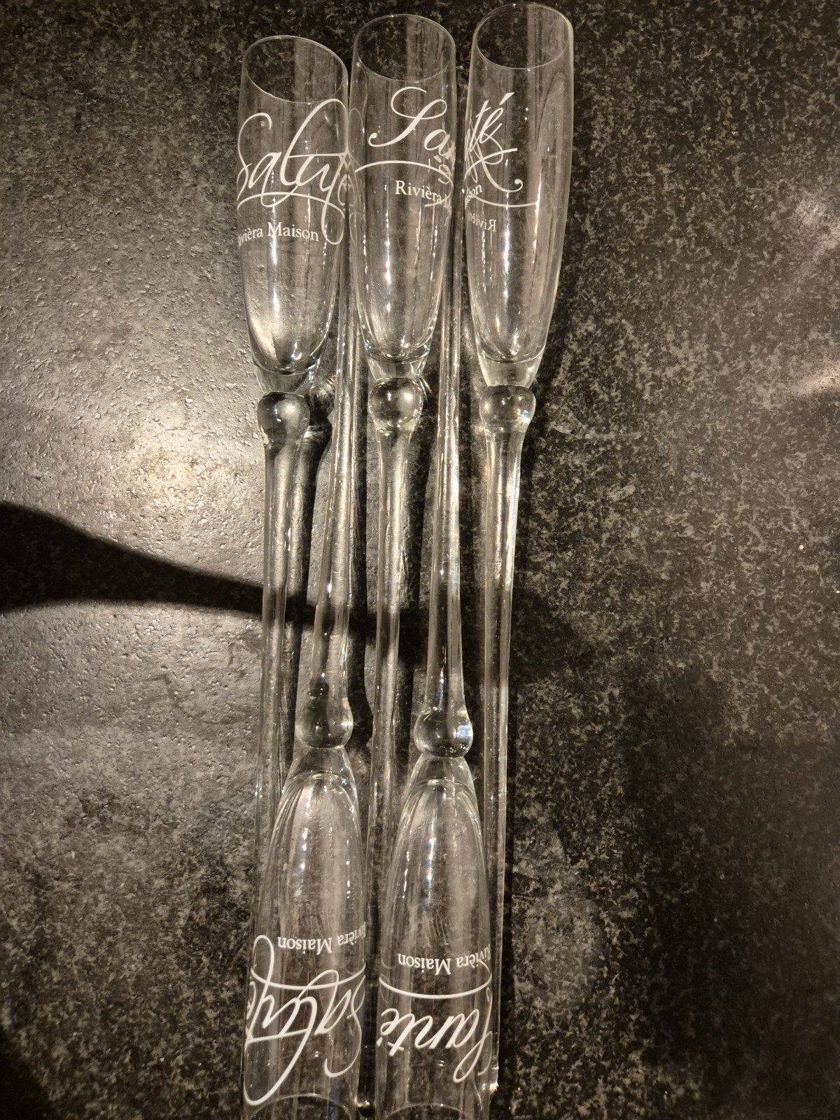 Riviera Maison Salute Champagneglazen - Set van 5, Ophalen, Zo goed als nieuw, Glas, Riviera Maison