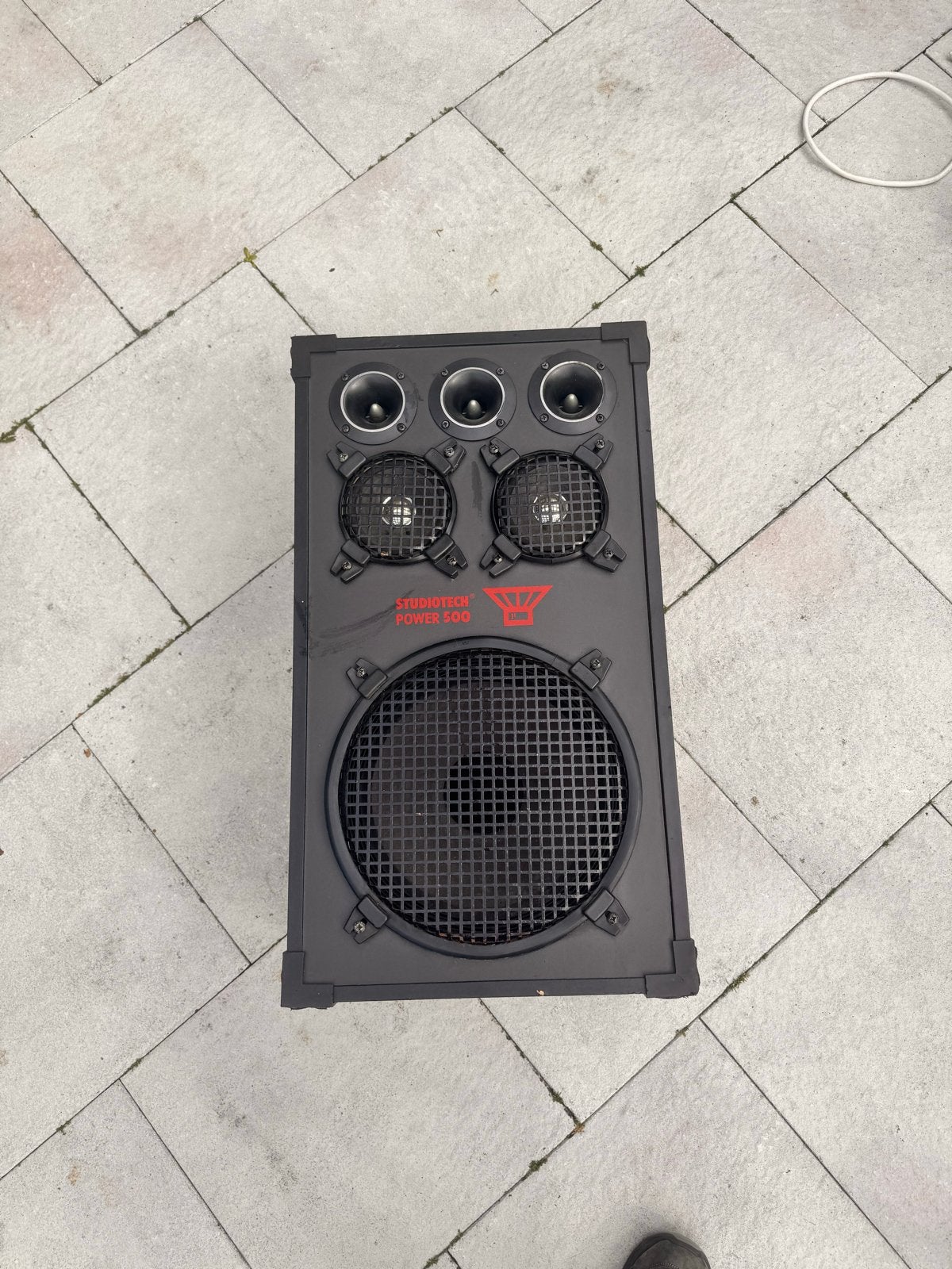 2x Studiotech Power 500 Speaker - Krachtig Geluid €50 2x, Gebruikt, Party speaker, Geschikt voor surround/home cinema, Ophalen