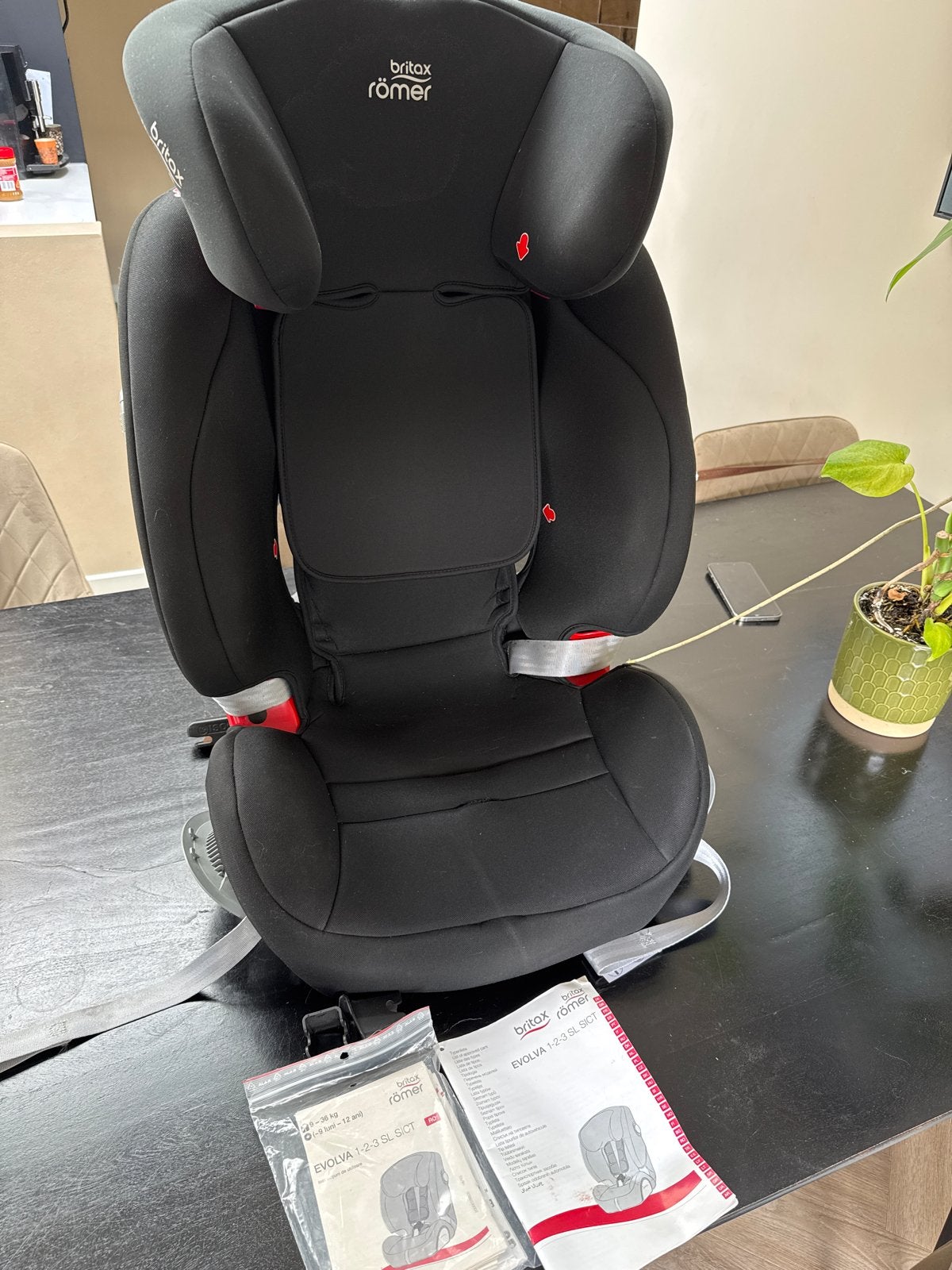 Britax Römer Evolva 1-2-3 SL SICT autostoel, Ophalen, Romer, Autogordel of Isofix, Verstelbare rugleuning